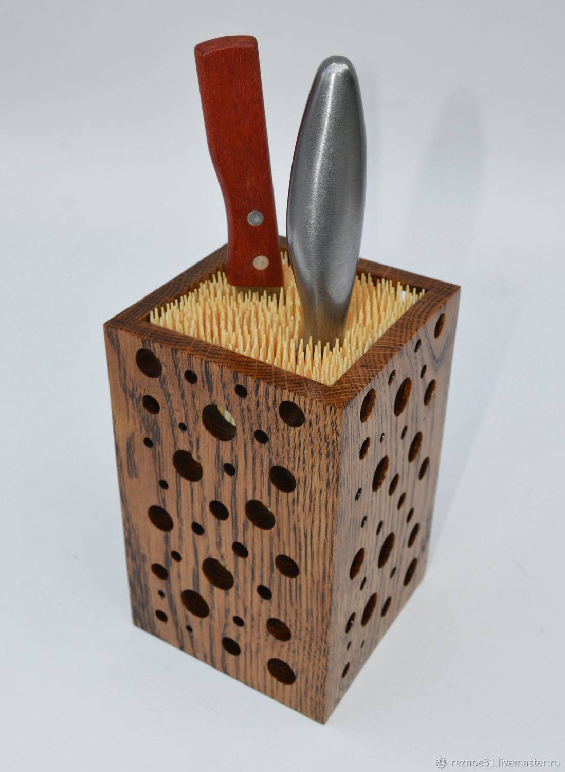 Как сделать подставку для ножей из дерева своими руками — инструкция