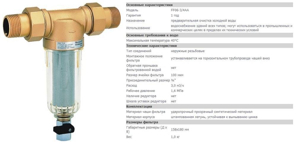 4 полезных фильтра грубой очистки воды. установка, особенности.