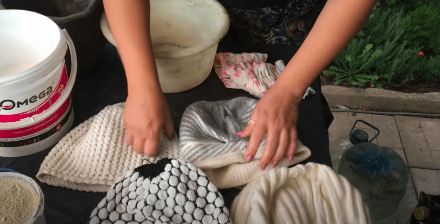 Как сделать коврик из капроновых колготок своими руками