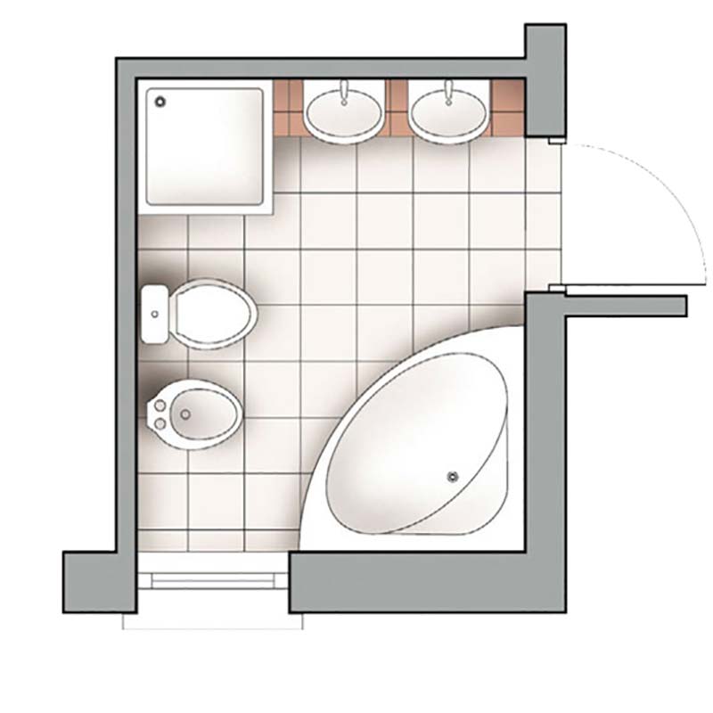 Ванные комнаты 5 и 6 кв. м: 100 фото-идей в дизайне интерьера