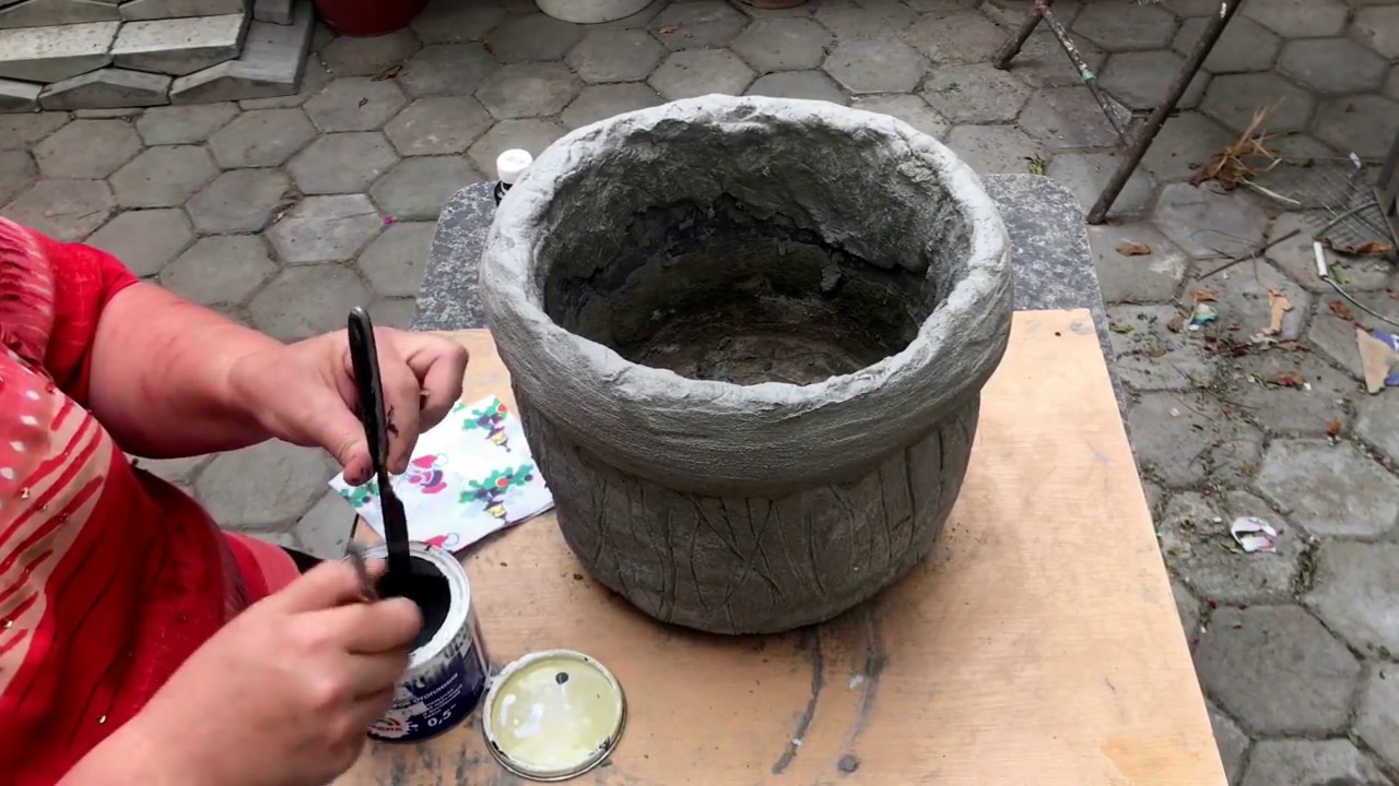 Уличные вазоны своими руками: деревянные, бетонные, фото, видео