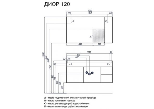 Установка подвесной тумбы с раковиной в ванную