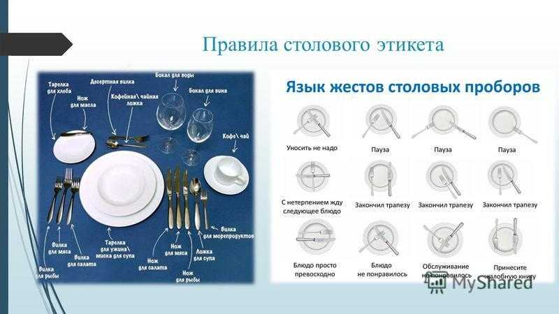 Этикет за столом