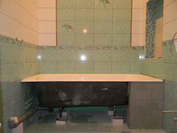 Установка акриловой ванны своими руками: монтаж разными способами