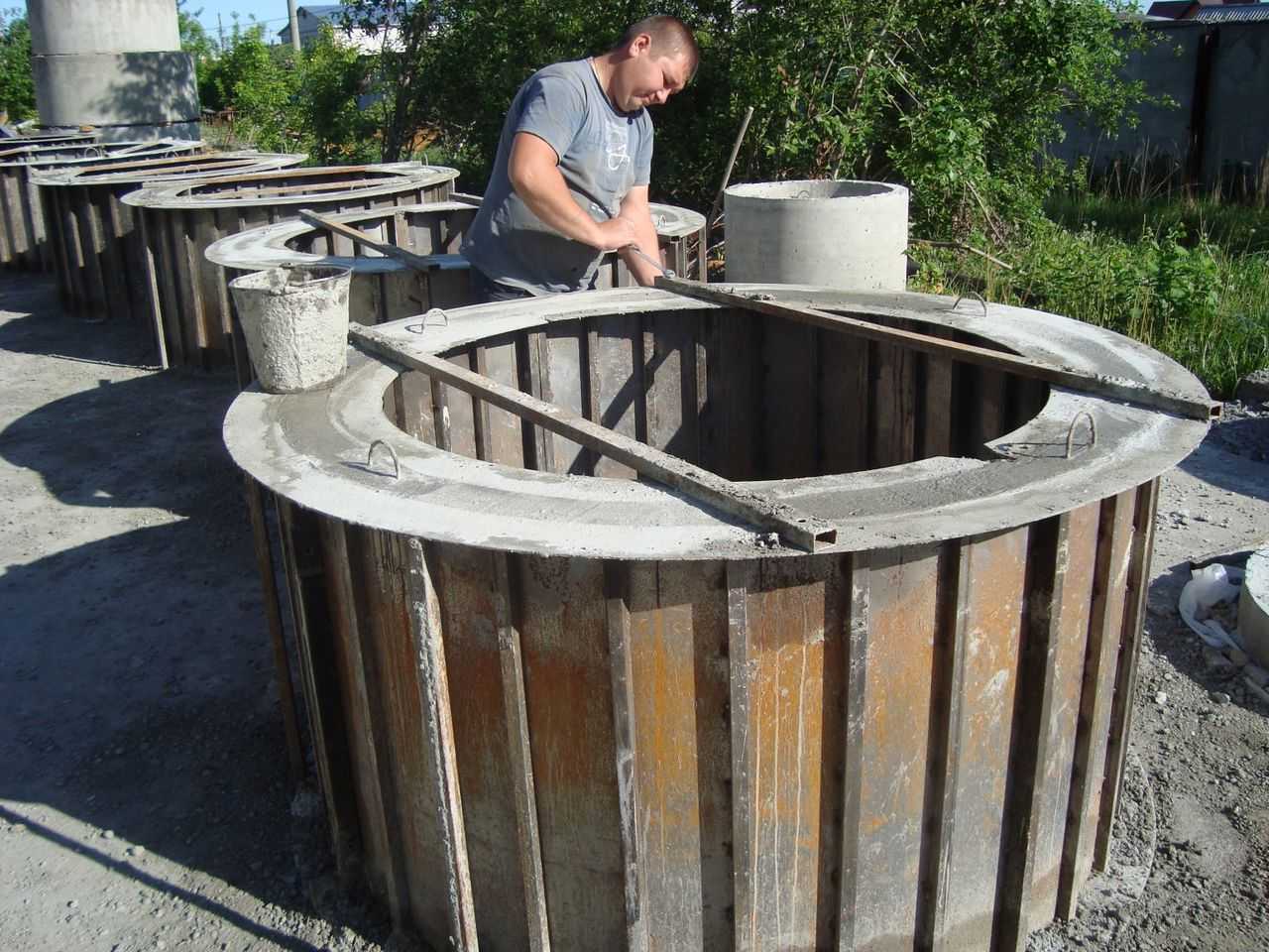 Технология изготовления бетонных колец